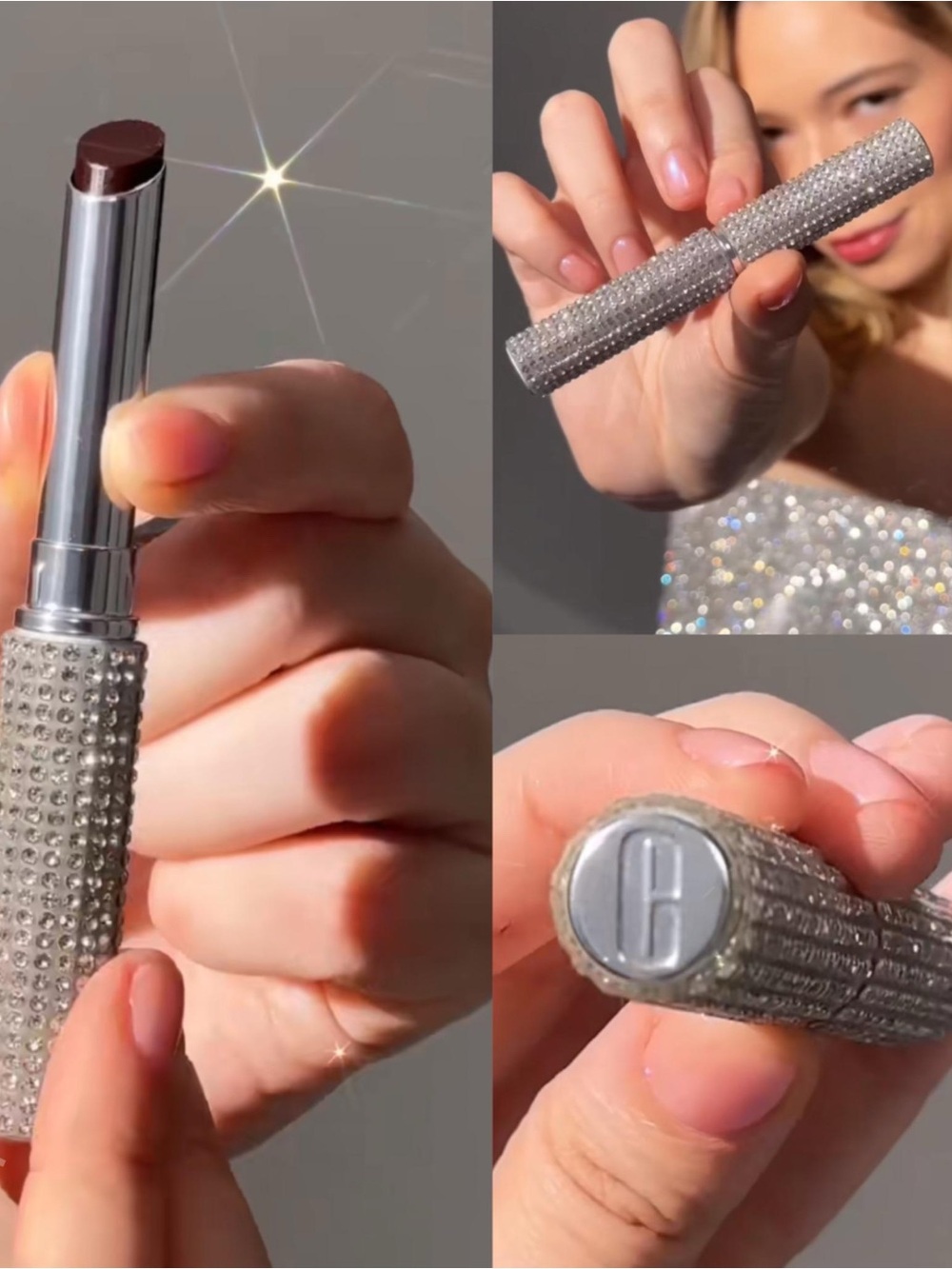 Viral Clinique Silver Crystal Lipstick - Deep Berry Shade Black Honey